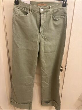 NWT Joe's Jeans The Mia High-Rise Wide Leg in Khaki Green